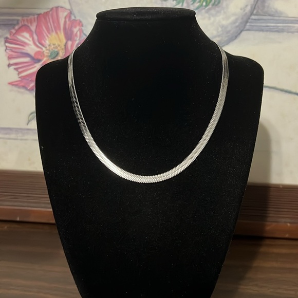 Stainless Steel Herringbone Necklace - Picture 1 of 2